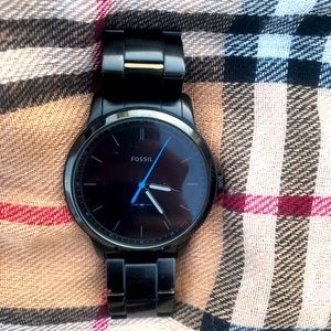 BEAUTIFUL// AUTHENTIC// FOSSIL WATCH// BLACK// GREAT CONDITION